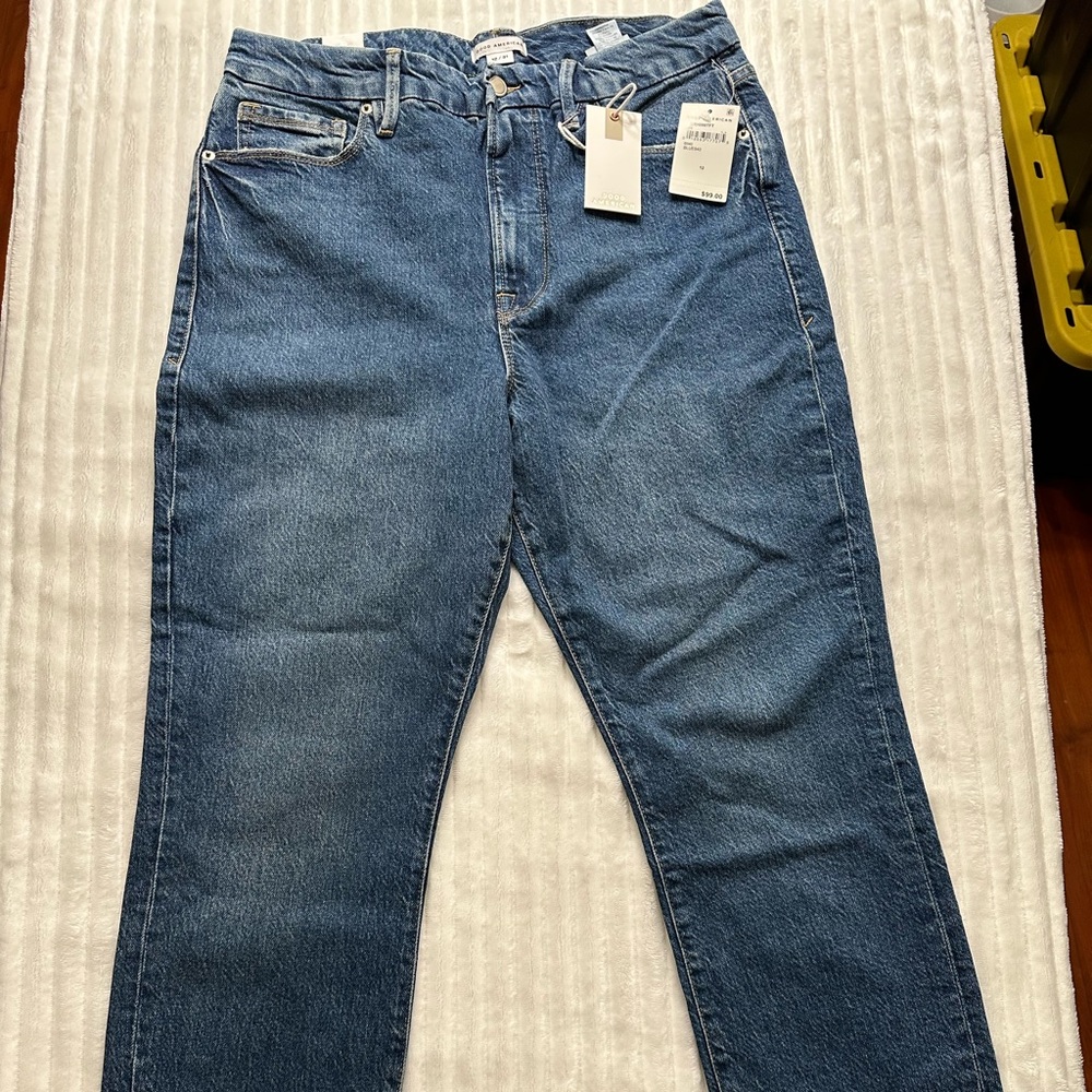 Good American Women’s Blue Jeans Good Classic Style Size 12/31 New With Tags